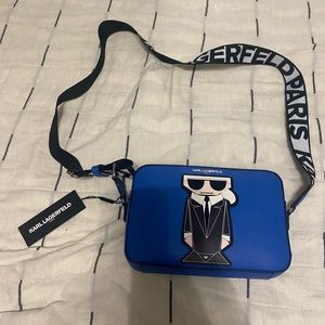 Women’s Karl Lagerfeld Blue Maybelle Crossbody Purse
